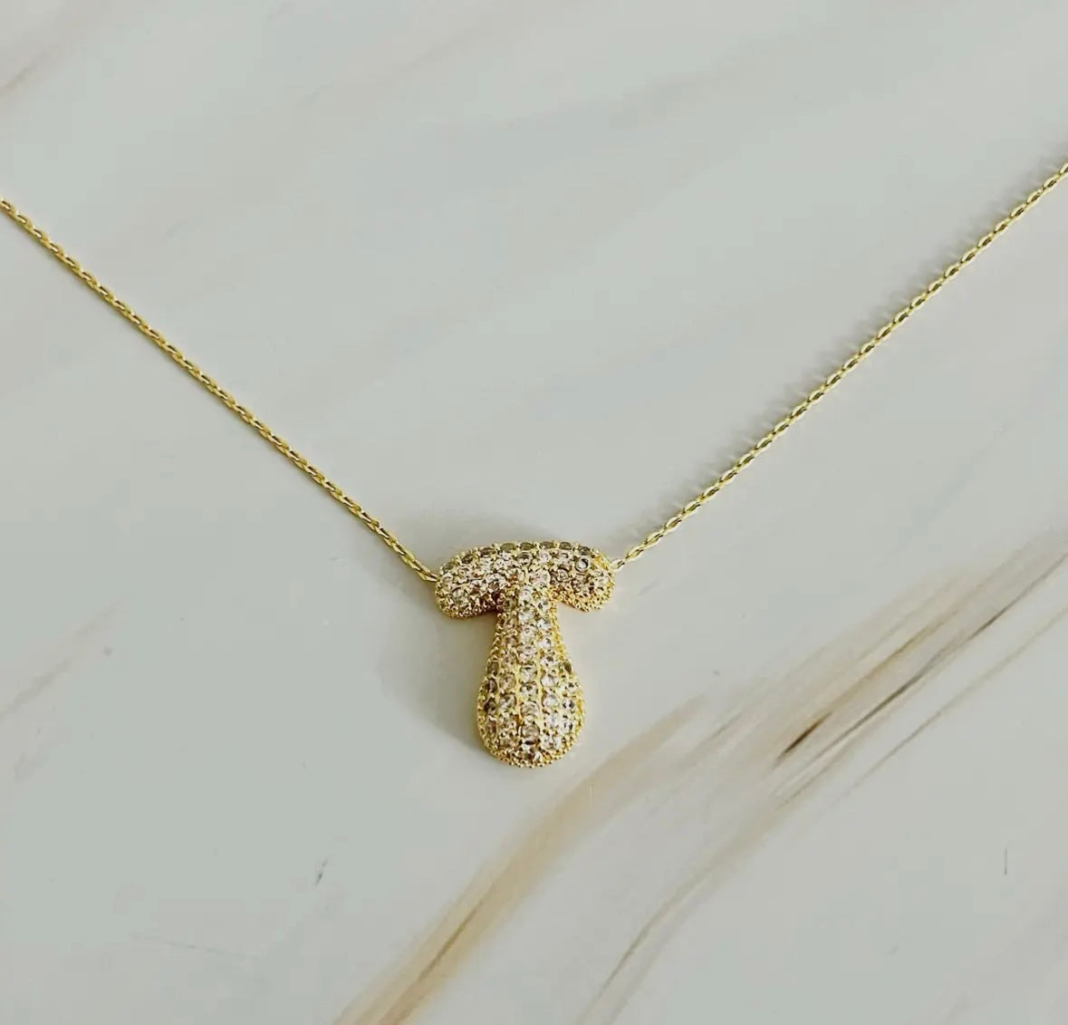 Sparkly Initial Necklace