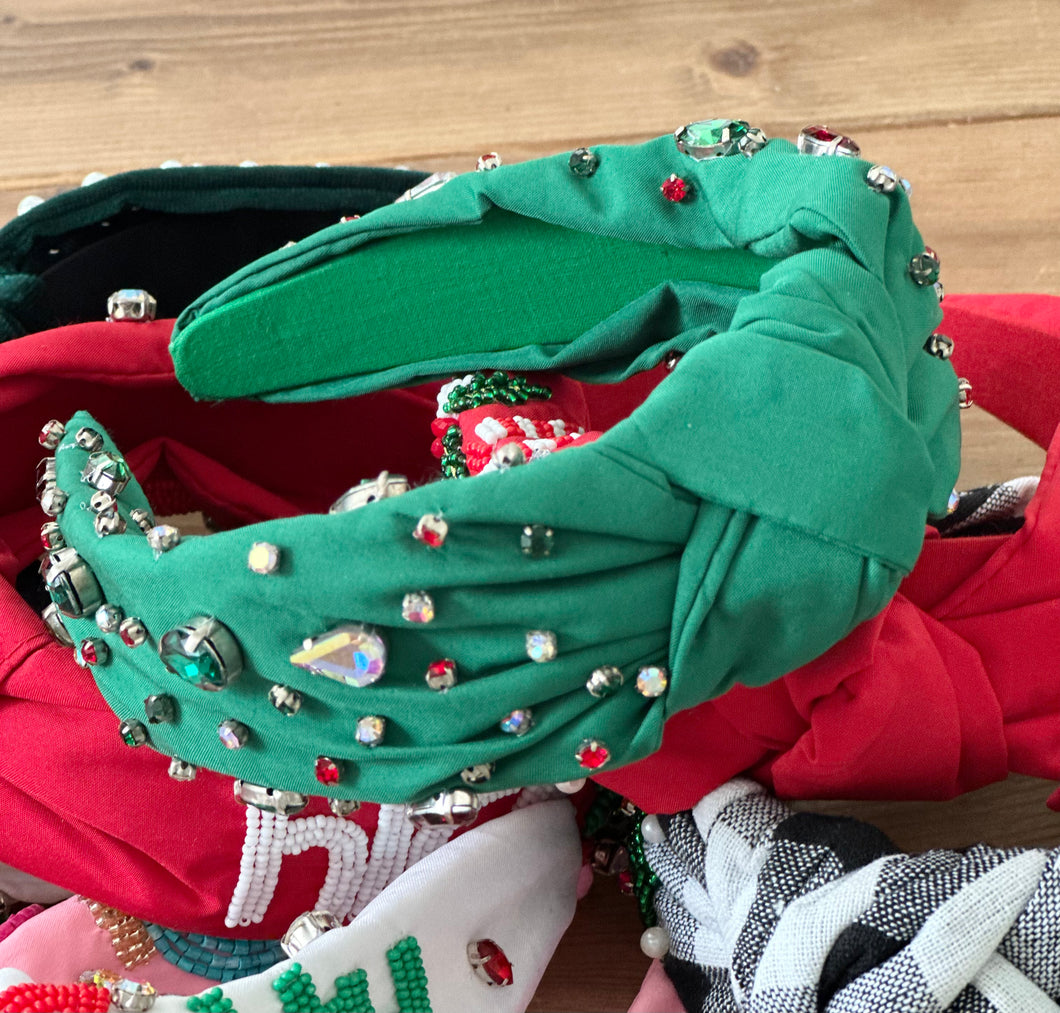 Green Jeweled Headband